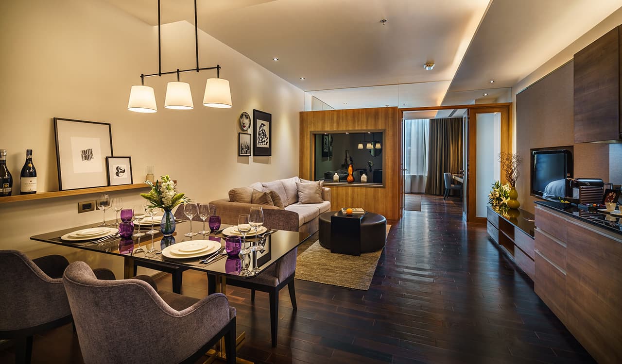 One Bedroom Suite Living Room - akyra Thonglor Bangkok Hotel